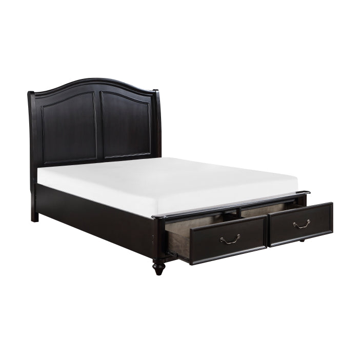 1420K-1CK* (3) California King Platform Bed with Footboard Storage - 1420K-1CK*