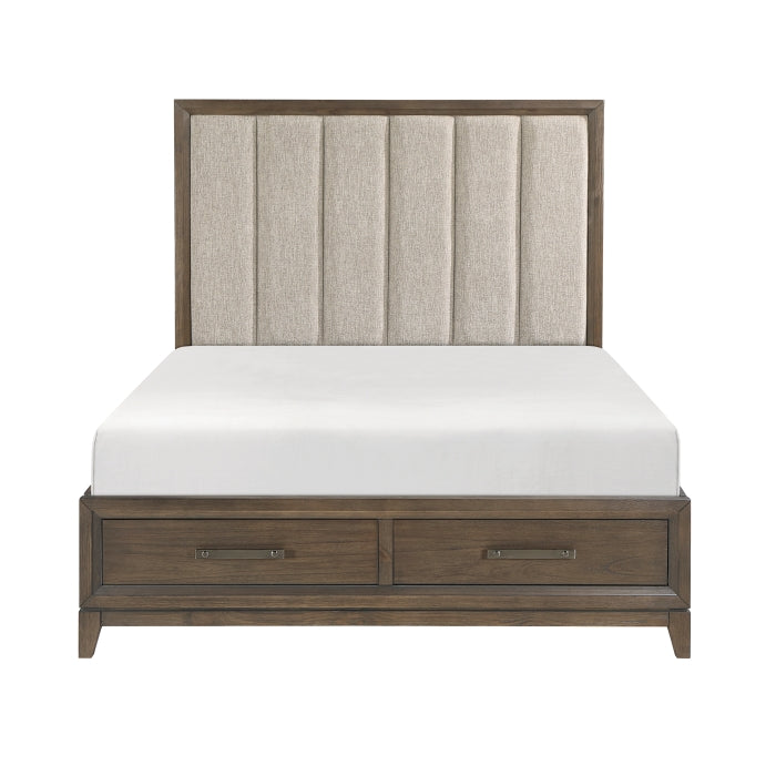 1422KN-1EK* (3) Eastern King Platform Bed with Footboard Storage - 1422KN-1EK*