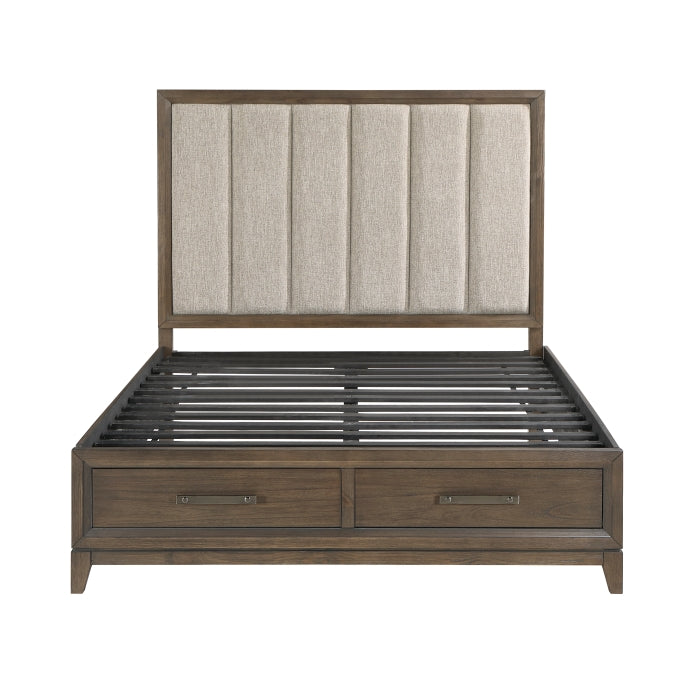 1422KN-1EK* (3) Eastern King Platform Bed with Footboard Storage - 1422KN-1EK*