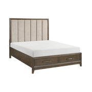 1422KN-1EK* (3) Eastern King Platform Bed with Footboard Storage - 1422KN-1EK*