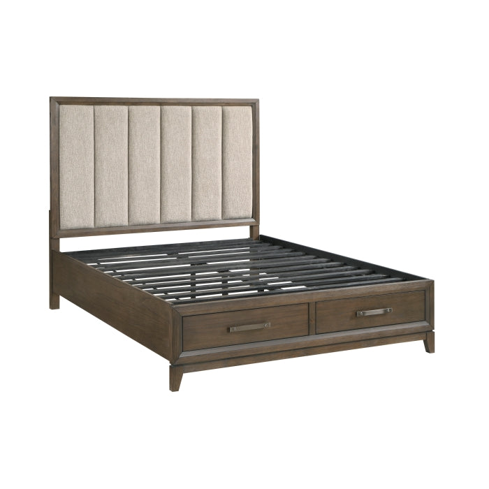 1422KN-1EK* (3) Eastern King Platform Bed with Footboard Storage - 1422KN-1EK*