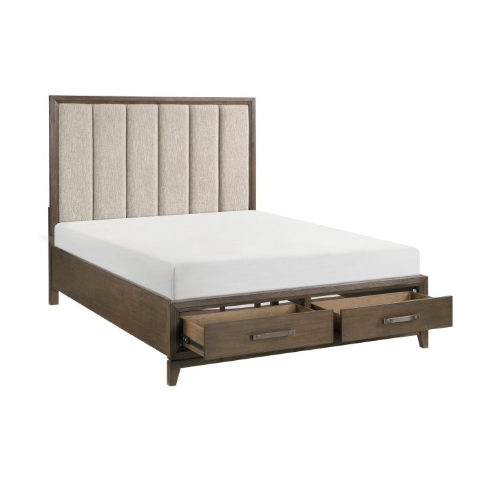 1422KN-1EK* (3) Eastern King Platform Bed with Footboard Storage - 1422KN-1EK*