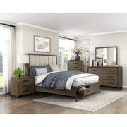 1422KN-1EK* (3) Eastern King Platform Bed with Footboard Storage - 1422KN-1EK*