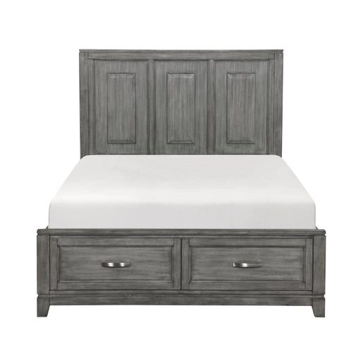 1450-1* (3) Queen Platform Bed with Footboard Storage - 1450-1*