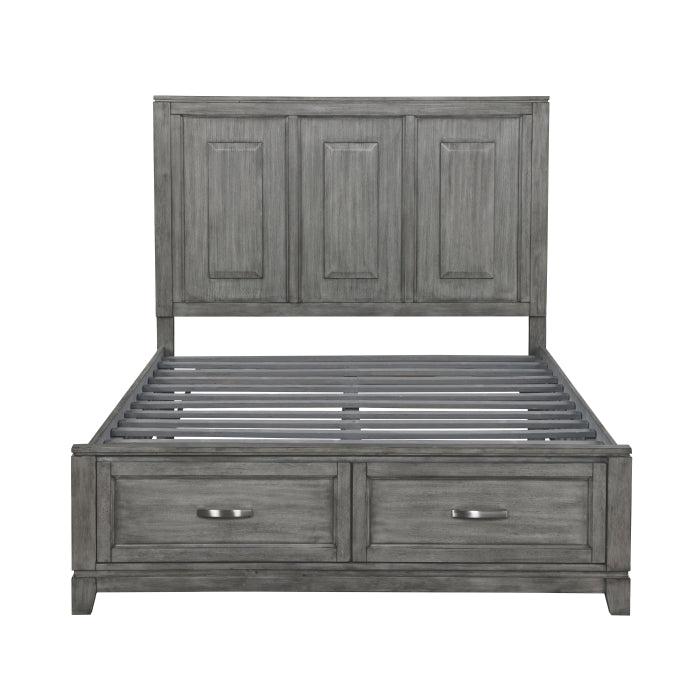 1450-1* (3) Queen Platform Bed with Footboard Storage - 1450-1*