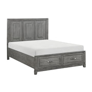 1450-1* (3) Queen Platform Bed with Footboard Storage - 1450-1*