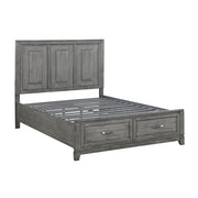 1450-1* (3) Queen Platform Bed with Footboard Storage - 1450-1*