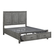 1450-1* (3) Queen Platform Bed with Footboard Storage - 1450-1*