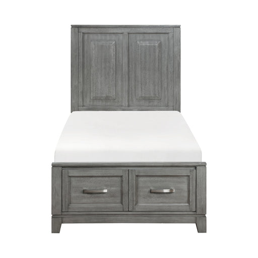 1450T-1* (3) Twin Platform Bed with Footboard Storage - 1450T-1*