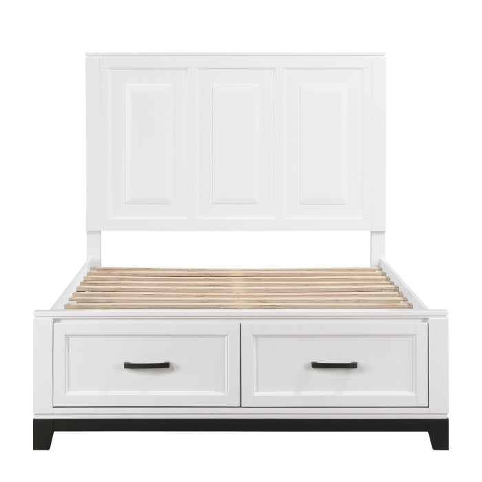 1450WHF-1* (3) Full Platform Bed with Footboard Storage - 1450WHF-1*