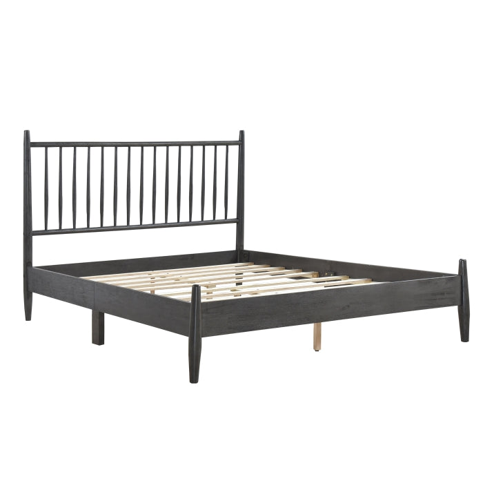 1490GY-1 Queen Platform Bed - 1490GY-1
