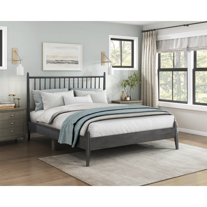 1490GY-1 Queen Platform Bed - 1490GY-1