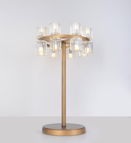 14TBL12AG 12" X 24" KYOTO ANTIQUE GOLD TABLE LAMP - 210000004010