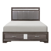 1505K-1EK* (3) Eastern King Platform Bed with Footboard Storage - 1505K-1EK*