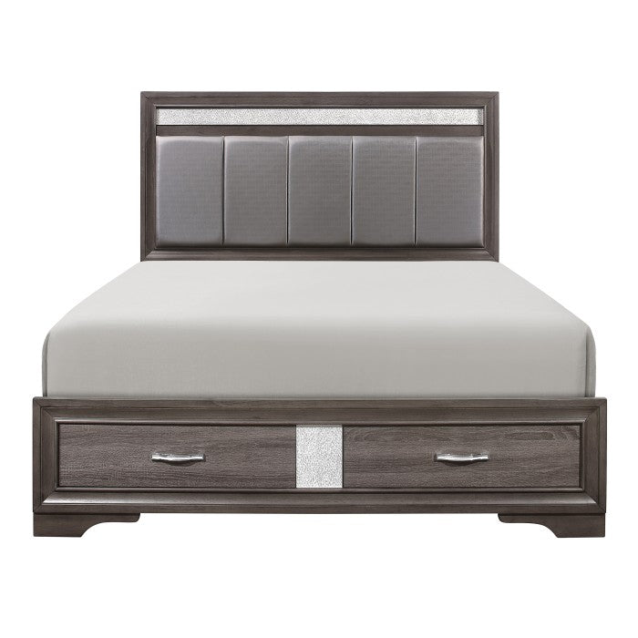 1505K-1EK* (3) Eastern King Platform Bed with Footboard Storage - 1505K-1EK*