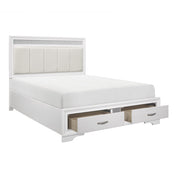 1505W-1* (3) Queen Platform Bed with Footboard Storage - 1505W-1*
