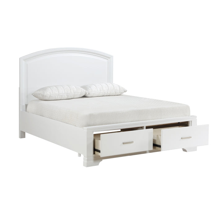 1520WHF-1* (3) Full Platform Bed with Footboard Storage - 1520WHF-1*
