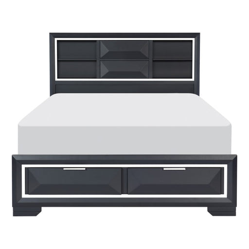 1553K-1CK* (3) California King Platform Bed with Footboard Storage - 1553K-1CK*