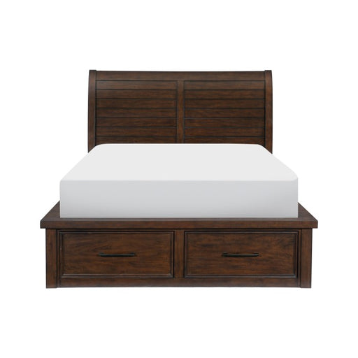 1559K-1EK* (4) Eastern King Platform Bed with Storage Footboard and Side Rails - 1559K-1EK*