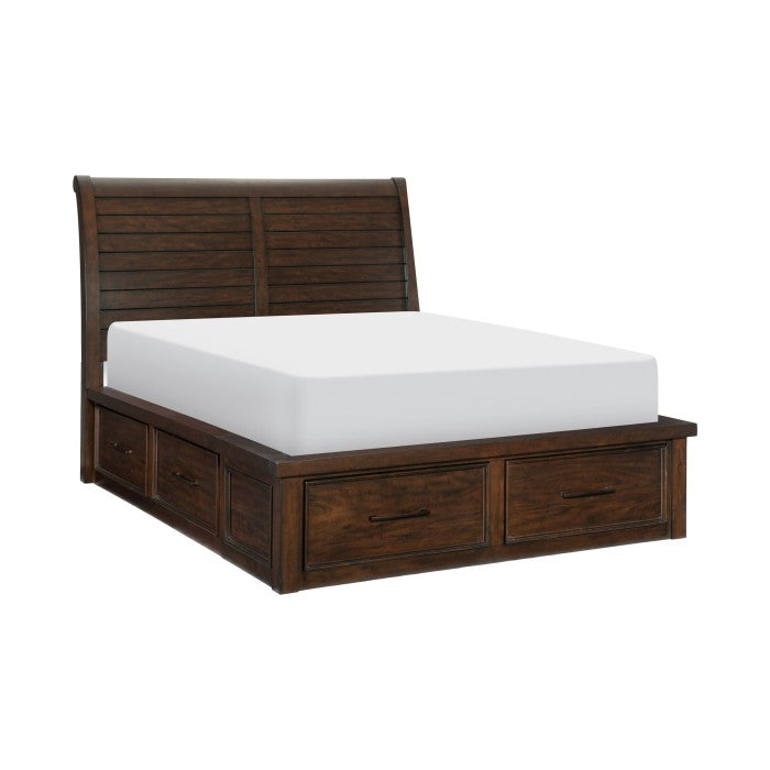 1559K-1EK* (4) Eastern King Platform Bed with Storage Footboard and Side Rails - 1559K-1EK*