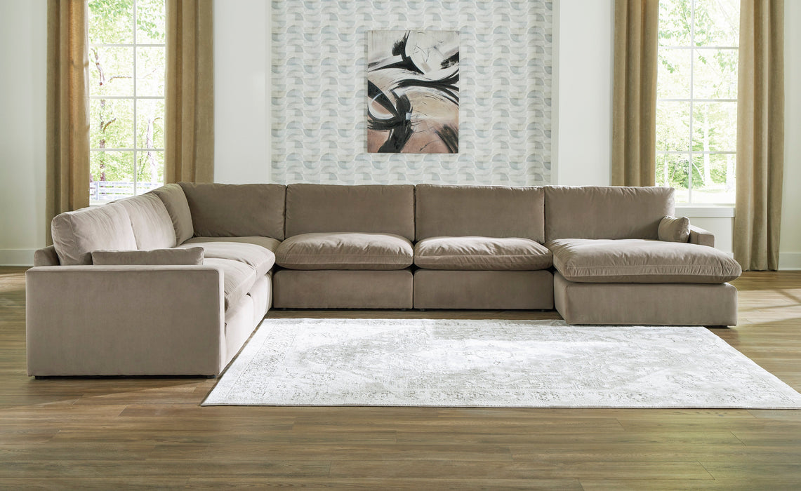 Sophie Cocoa RAF 6-Piece Sectional with Chaise
