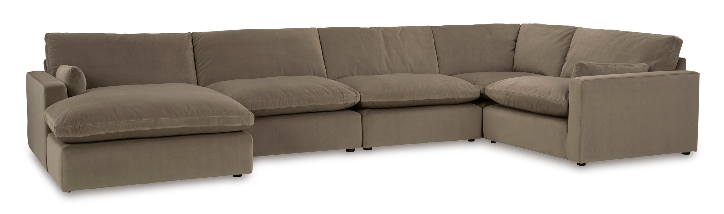 Sophie Cocoa LAF 6-Piece Sectional with Chaise