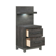 1577DG-4P* (2) Night Stand with Wall Panel - 1577DG-4P*