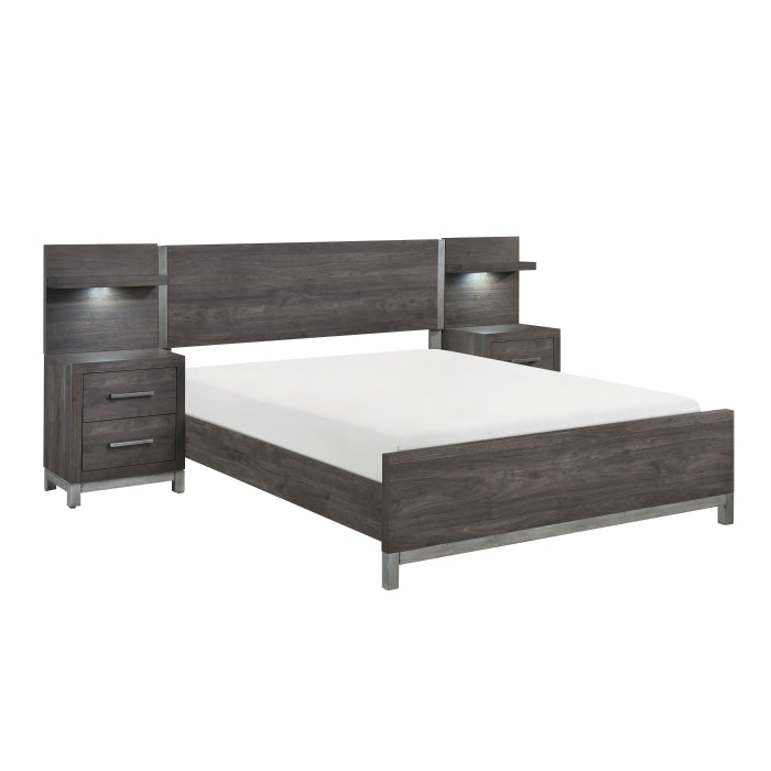 1577DGF-1*WB 5pc Set Full Wall Bed (FB+2NS+2NS-P) - 1577DGF-1*WB