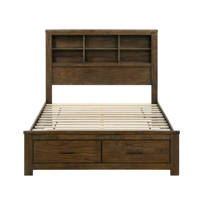 1592-1* (3) Queen Platform Bed with Footboard Storage - 1592-1*
