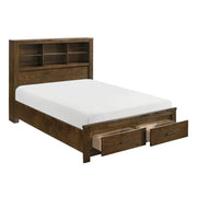 1592-1* (3) Queen Platform Bed with Footboard Storage - 1592-1*