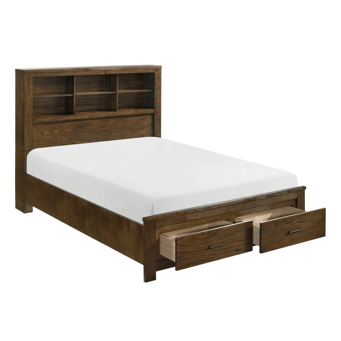 1592-1* (3) Queen Platform Bed with Footboard Storage - 1592-1*