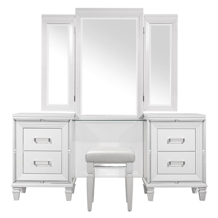 1616W-15* (3) Dressing Table with Mirror - 1616W-15*