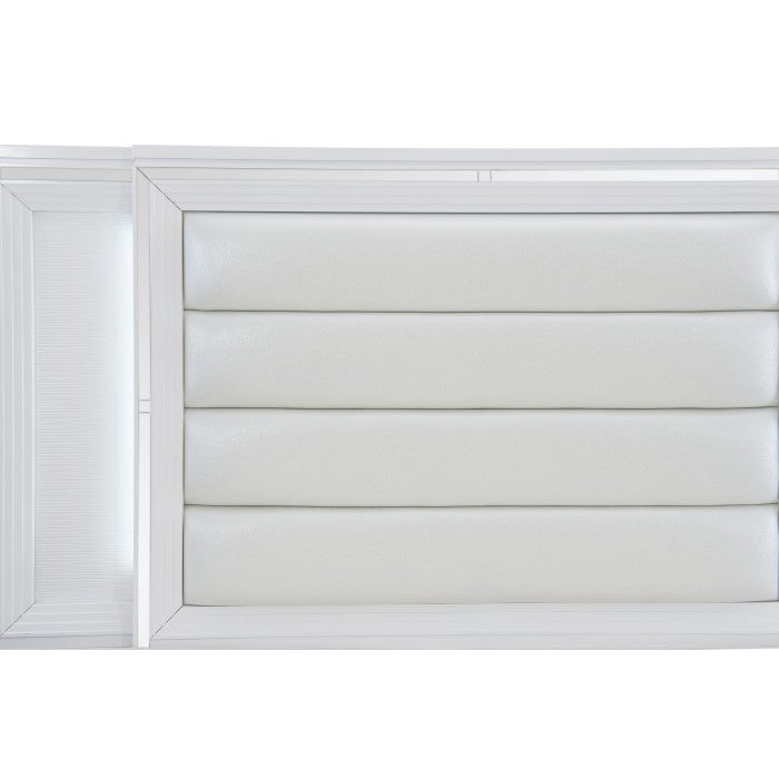 1616WK-1CK* (3) California King Platform Bed with LED Lighting and Footboard Storage - 1616WK-1CK*