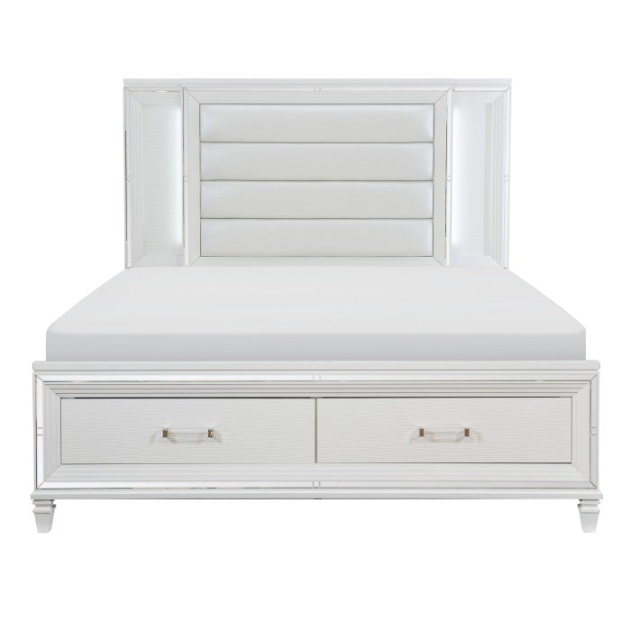 1616WK-1EK* (3) Eastern King Platform Bed with LED Lighting and Footboard Storage - 1616WK-1EK*