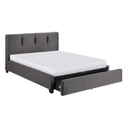 1632GHF-1DW* (4) Full Platform Bed with Storage Footboard - 1632GHF-1DW*