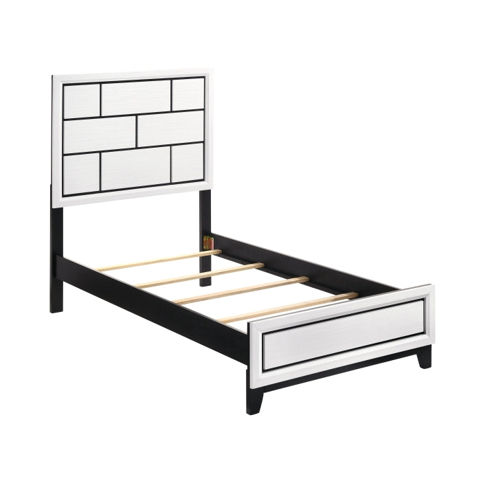 1645WHT-1* (2) Twin Bed - 1645WHT-1*