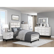 1645WHT-1* (2) Twin Bed - 1645WHT-1*