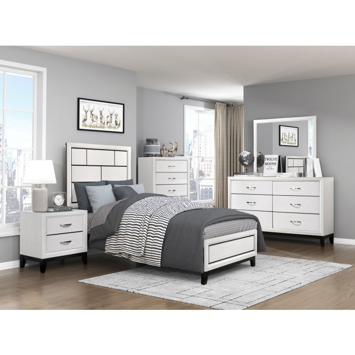 1645WHT-1* (2) Twin Bed - 1645WHT-1*