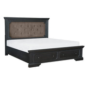 1647-1* (3)Queen Platform Bed with Footboard Storage - 1647-1*