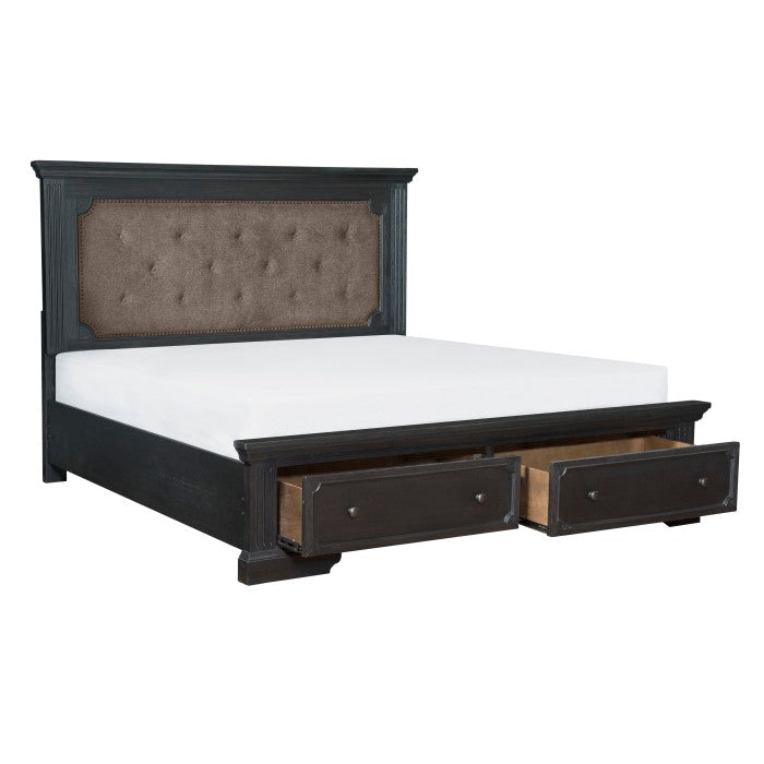 1647K-1EK* (3)Eastern King Platform Bed with Footboard Storage - 1647K-1EK*