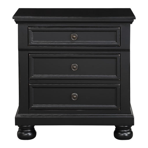 1714BK-4 Night Stand, Hidden Drawer - 1714BK-4