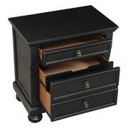 1714BK-4 Night Stand, Hidden Drawer - 1714BK-4