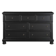 1714BK-5 Dresser, Hidden Drawer - 1714BK-5