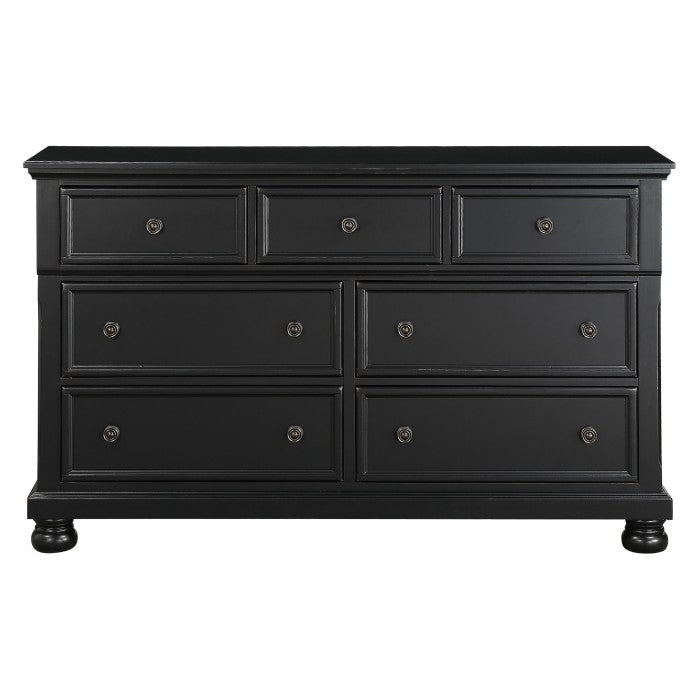 1714BK-5 Dresser, Hidden Drawer - 1714BK-5