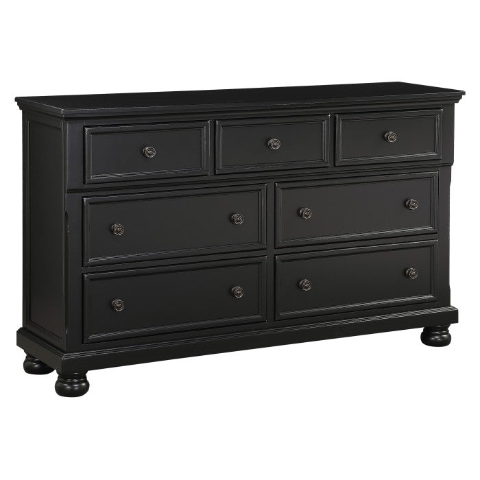 1714BK-5 Dresser, Hidden Drawer - 1714BK-5