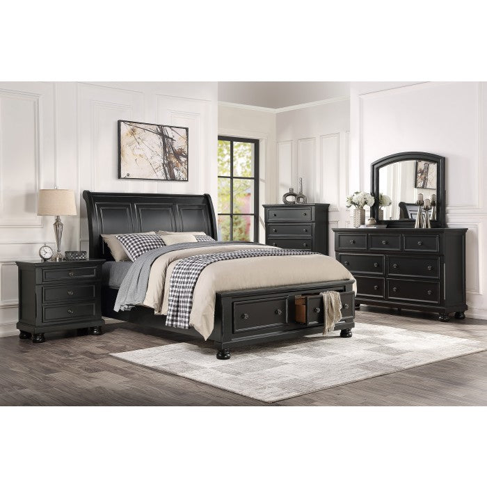 1714BK-5 Dresser, Hidden Drawer - 1714BK-5