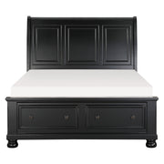 1714KBK-1EK* (3)Eastern King Sleigh Platform Bed with Footboard Storage - 1714KBK-1EK*