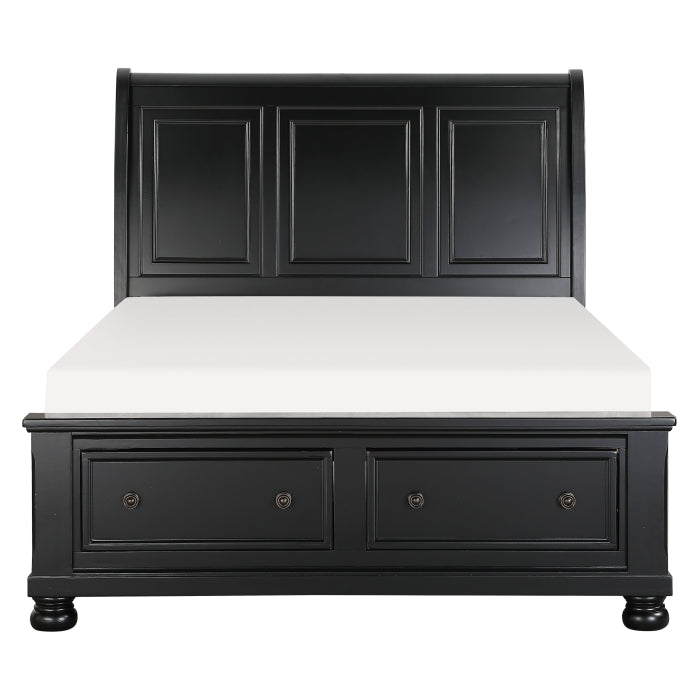 1714KBK-1EK* (3)Eastern King Sleigh Platform Bed with Footboard Storage - 1714KBK-1EK*