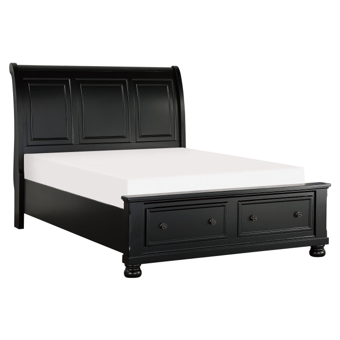 1714KBK-1EK* (3)Eastern King Sleigh Platform Bed with Footboard Storage - 1714KBK-1EK*