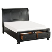 1714KBK-1EK* (3)Eastern King Sleigh Platform Bed with Footboard Storage - 1714KBK-1EK*